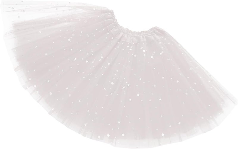 WINROLA Girls Stars Sequins Tutu Skirt Princess Ballet Dance Tutu Dress 3 Layered Halloween Christmas Tutu - Image 3
